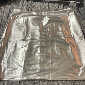 Metallic skirt